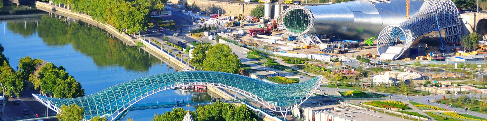 Tibilisi aerial view